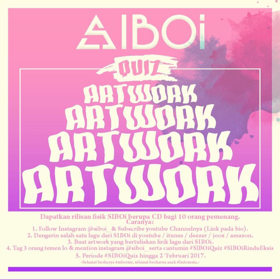 Pengen banget punya CD album @siboi_official ? Sesuai request teman-teman dari #mboiser, kita buka untuk #SIBOiQuiz nih genks #quiz