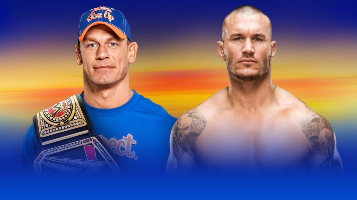 WWE's tweet photo. 2017 #RoyalRumble Winner @RandyOrton has punched his ONE-WAY ticket to the MAIN EVENT of @WrestleMania! @JohnCena https://t.co/Ak9NtAUIhc https://t.co/FxWV2zHu4c