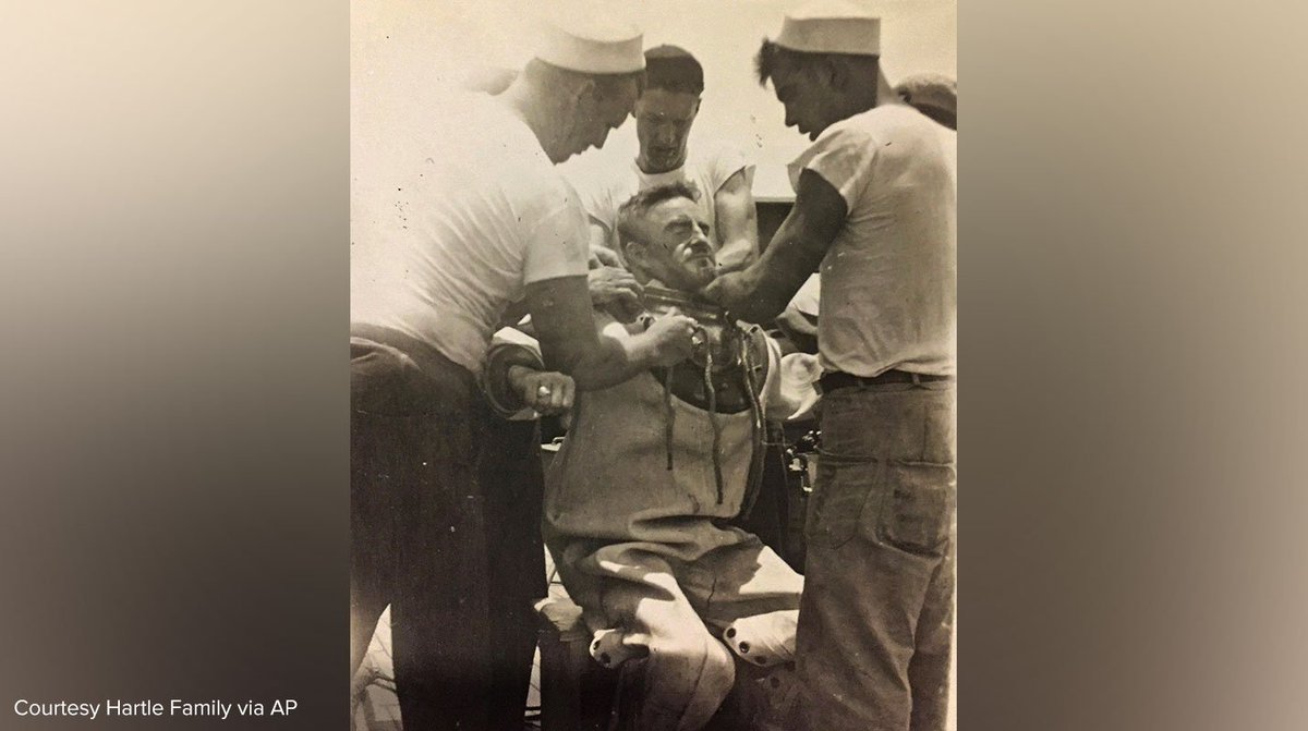 ABC's tweet photo. Ken Hartle, California man believed to have been the oldest surviving Pearl Harbor salvage diver, dies at age 103. https://t.co/LJk2exXVaR https://t.co/FHPi9OQyMy