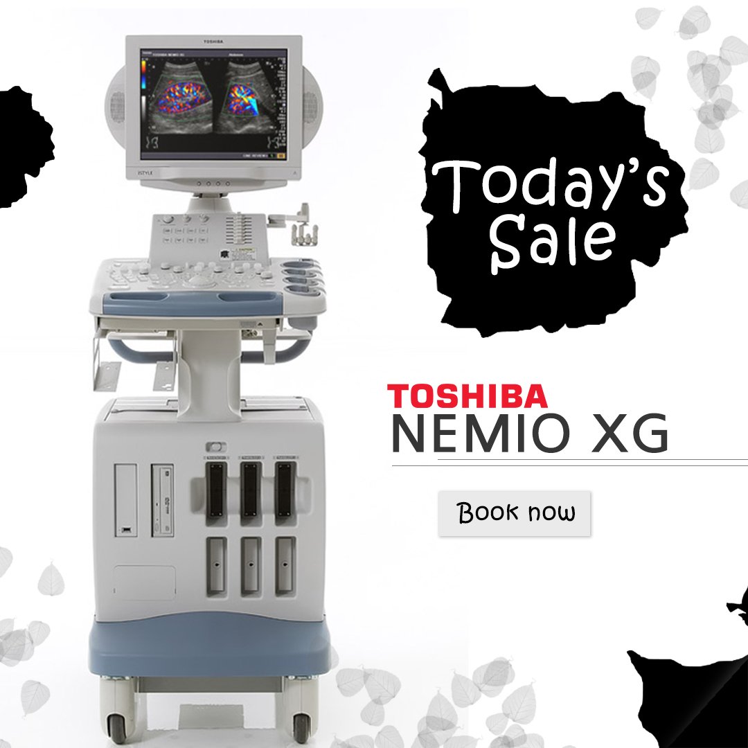 kpihealthcarein's tweet photo. Get Today's Sale on "Nemio XG" !!!
Hurry up... and Book !!!!!
#nemio #toshiba #ultrasound #nemioxg https://t.co/y9Zi4mu2ai