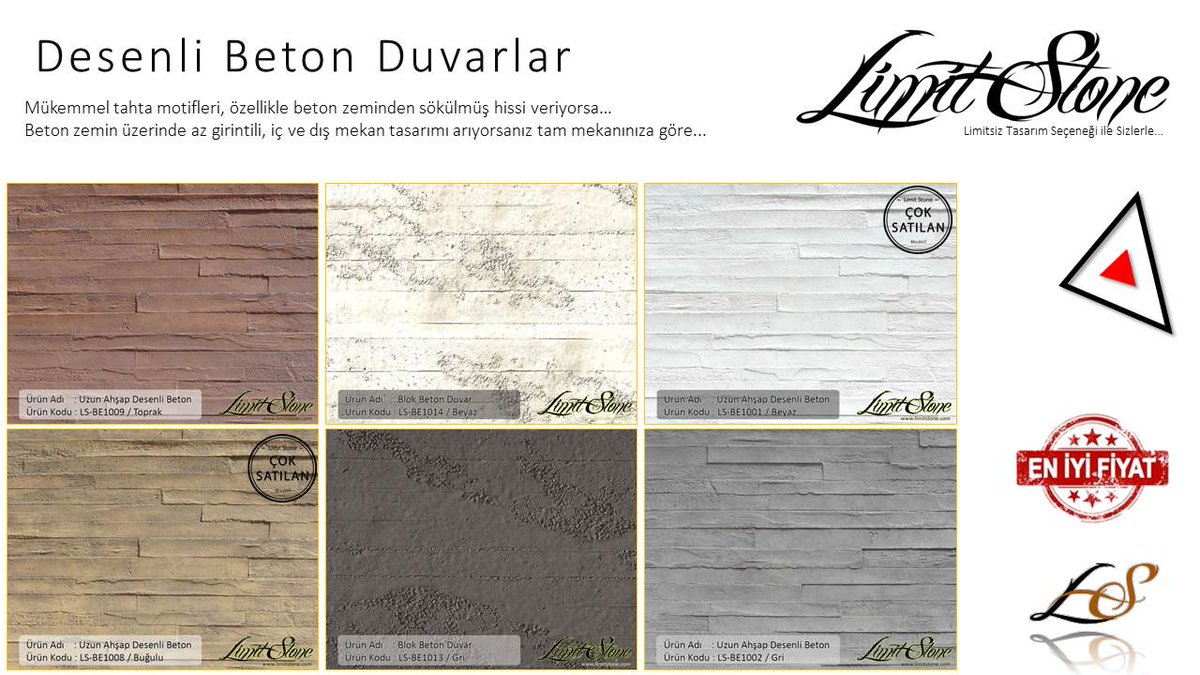 LimitStone's tweet image. En kaliteli, en uygun fiyatlarla Beton Desenli Fiber Duvar Paneli üretiminde #Bizburdayız ! @LimitStone Kataloğu: limitstone.com