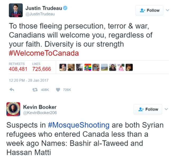 [FAKE STORY]That awkward moment when your "strength" shouts "Allahu Akbar" and shoots up Quebec. C3Zp7OCVcAEa8Qy