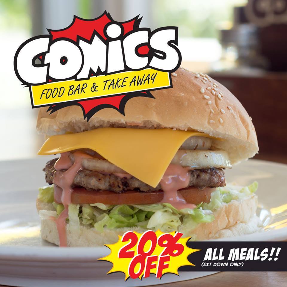 Comics Food Bar tweet media
