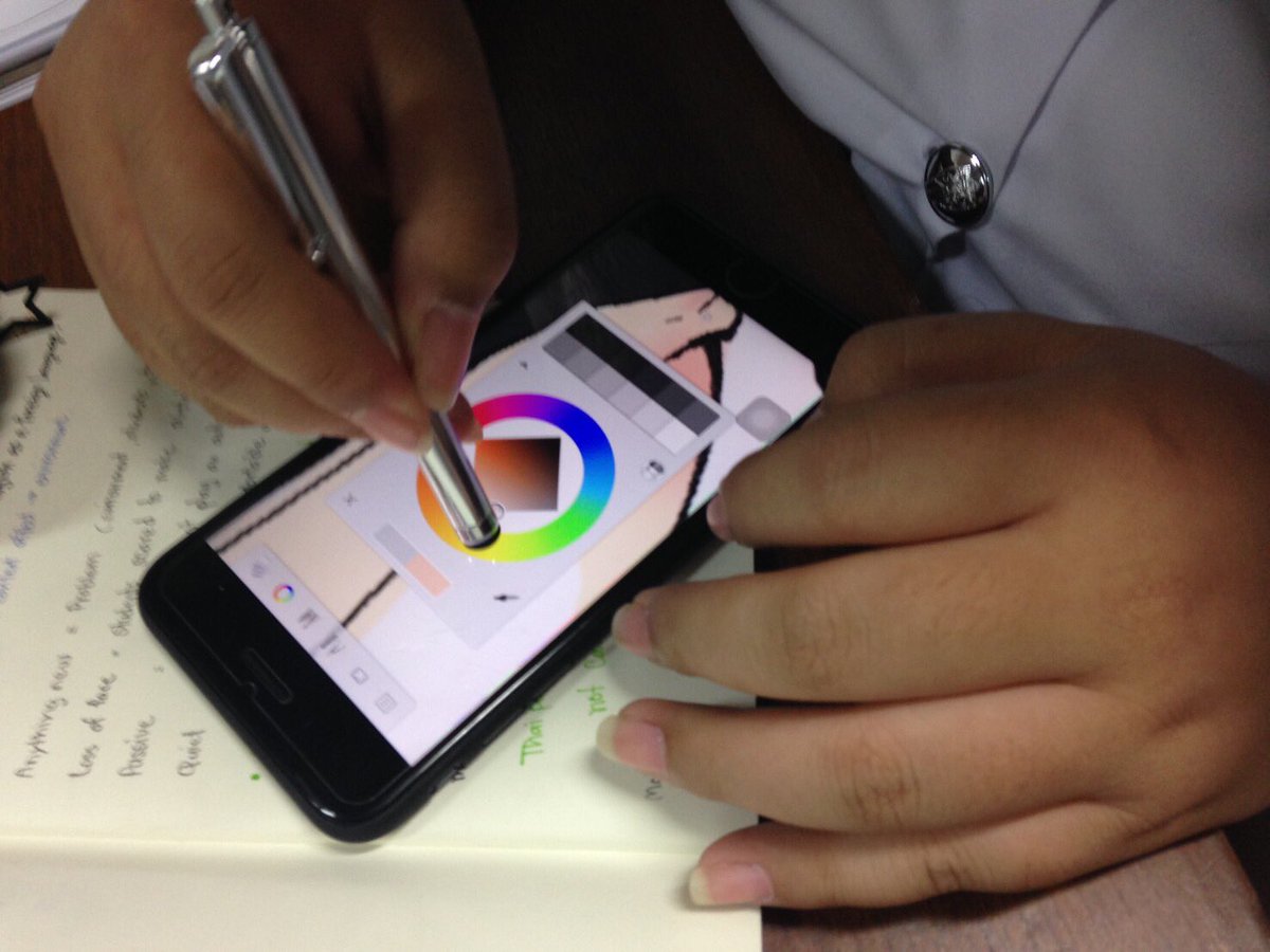 blueharo21's tweet photo. ไปค่ะ โหลดมาเล่นกับปากกากะโหลกกะลา เมื่อยหน่อยแต่สนุกดี แอป sketchbook https://t.co/rg1zcw1XsG