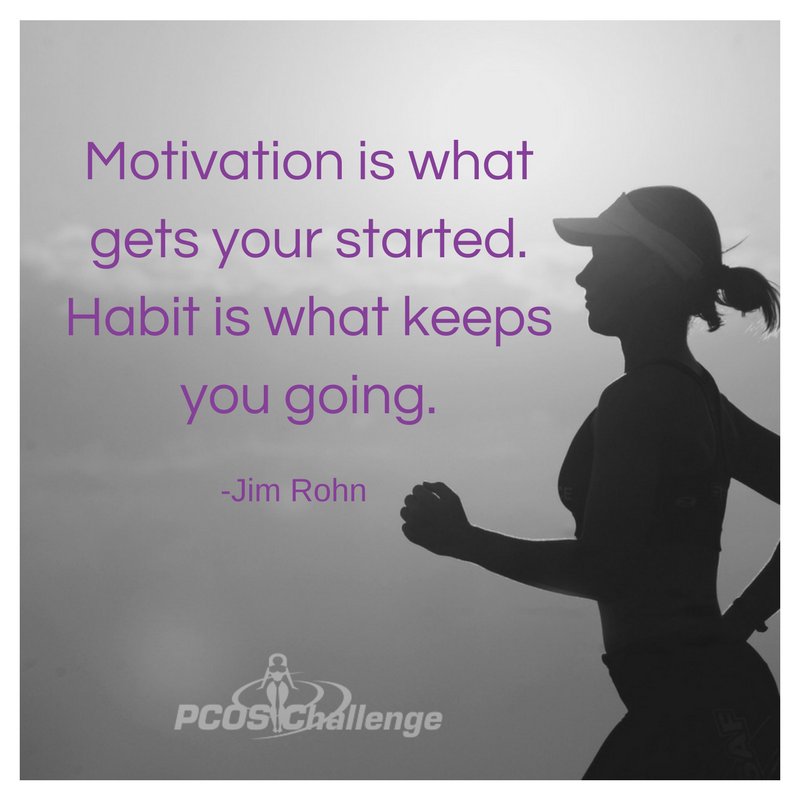 Make health a habit! #motivationmonday #PCOS #PCOSchallenge