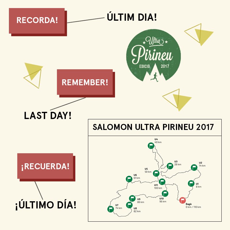 UltraPirineu's tweet photo. Atenció! Últim dia per preinscriure't a la #SUP2017!! 🚩 El Pirineu us espera!!! 4, 3, 2, 1... ⏱Inscriu-te a 📝---> https://t.co/Ronb3FIftg https://t.co/Uj245OUpx6