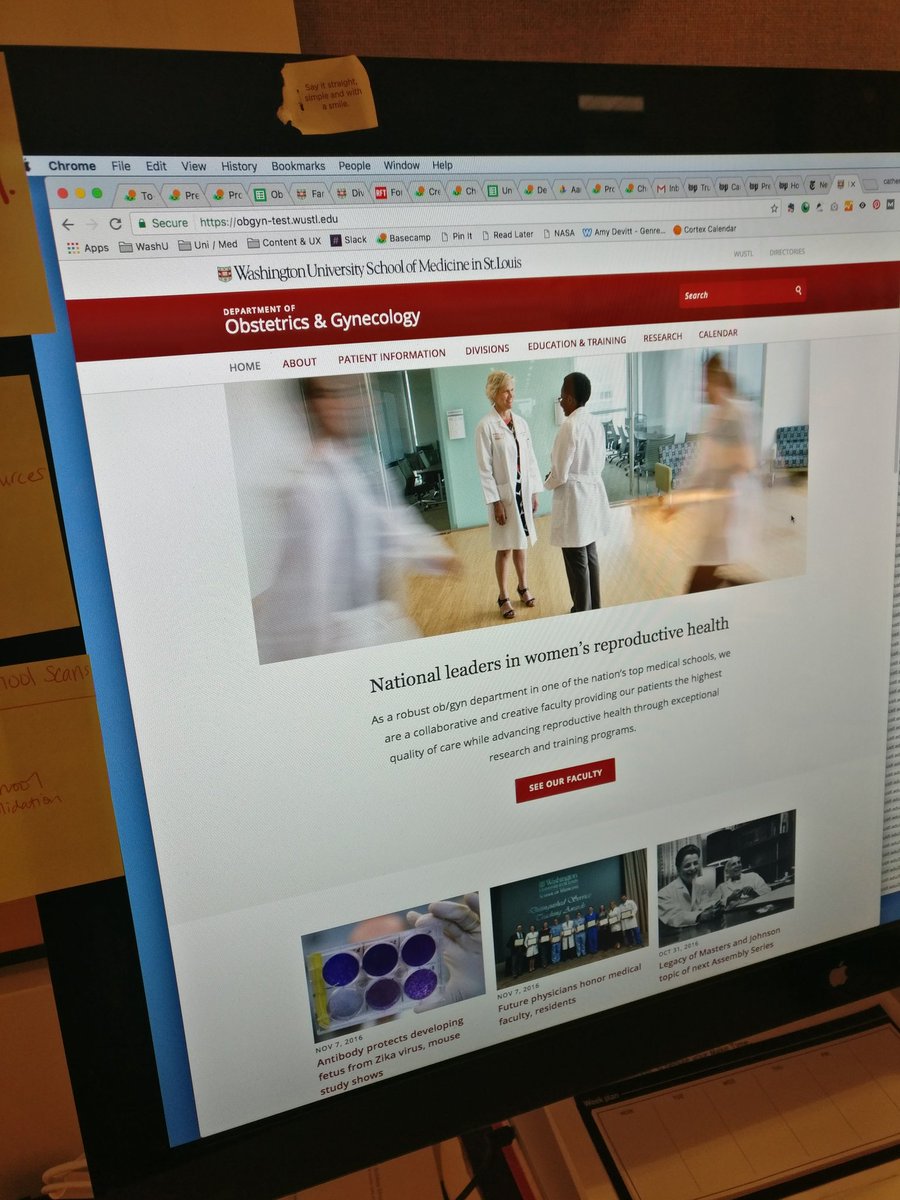 WashU_OBGYN's tweet photo. The washu obgyn website update is nearing the finish line @celestetalbert @Macones https://t.co/iSTsvVeL9B