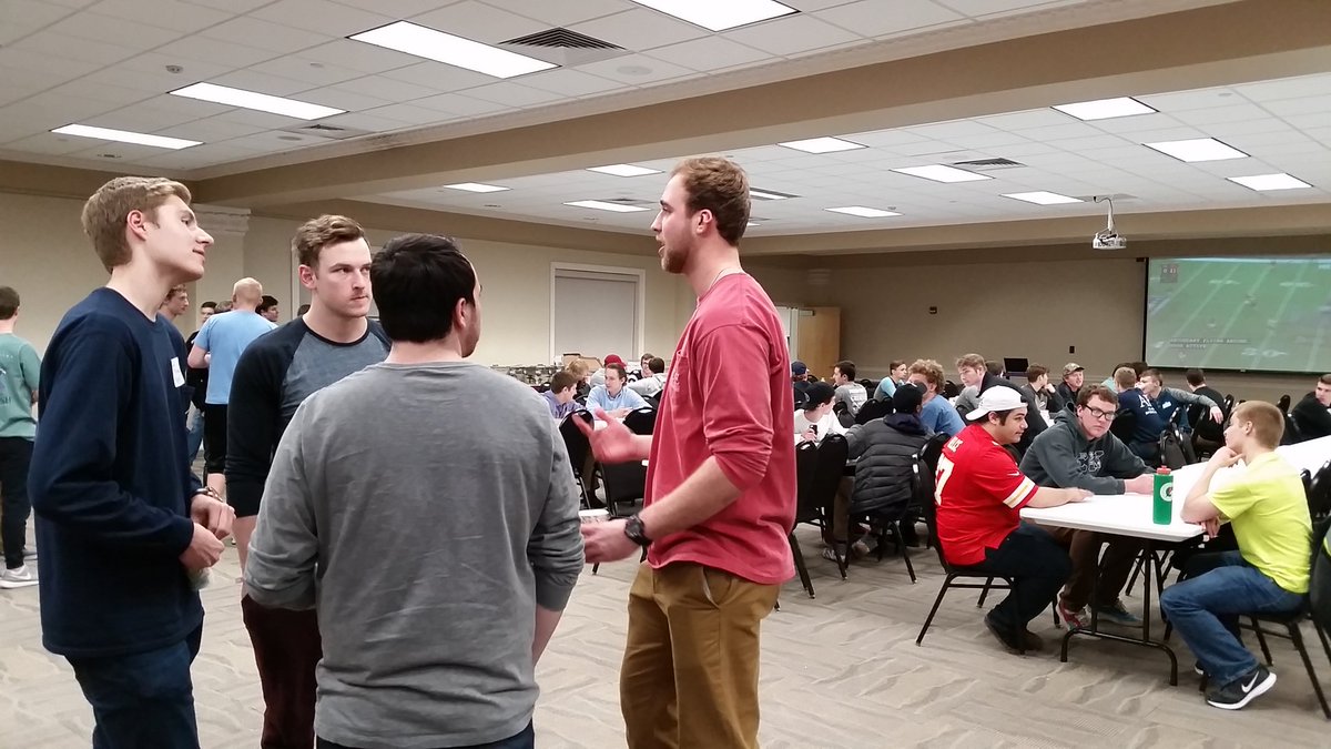 TrumanStateIFC's tweet photo. The 1st All-IFC Super bowl event was a success last night! Thank you to all the rushees and fraternities for working towards #onegreek. https://t.co/s393OtoGQi