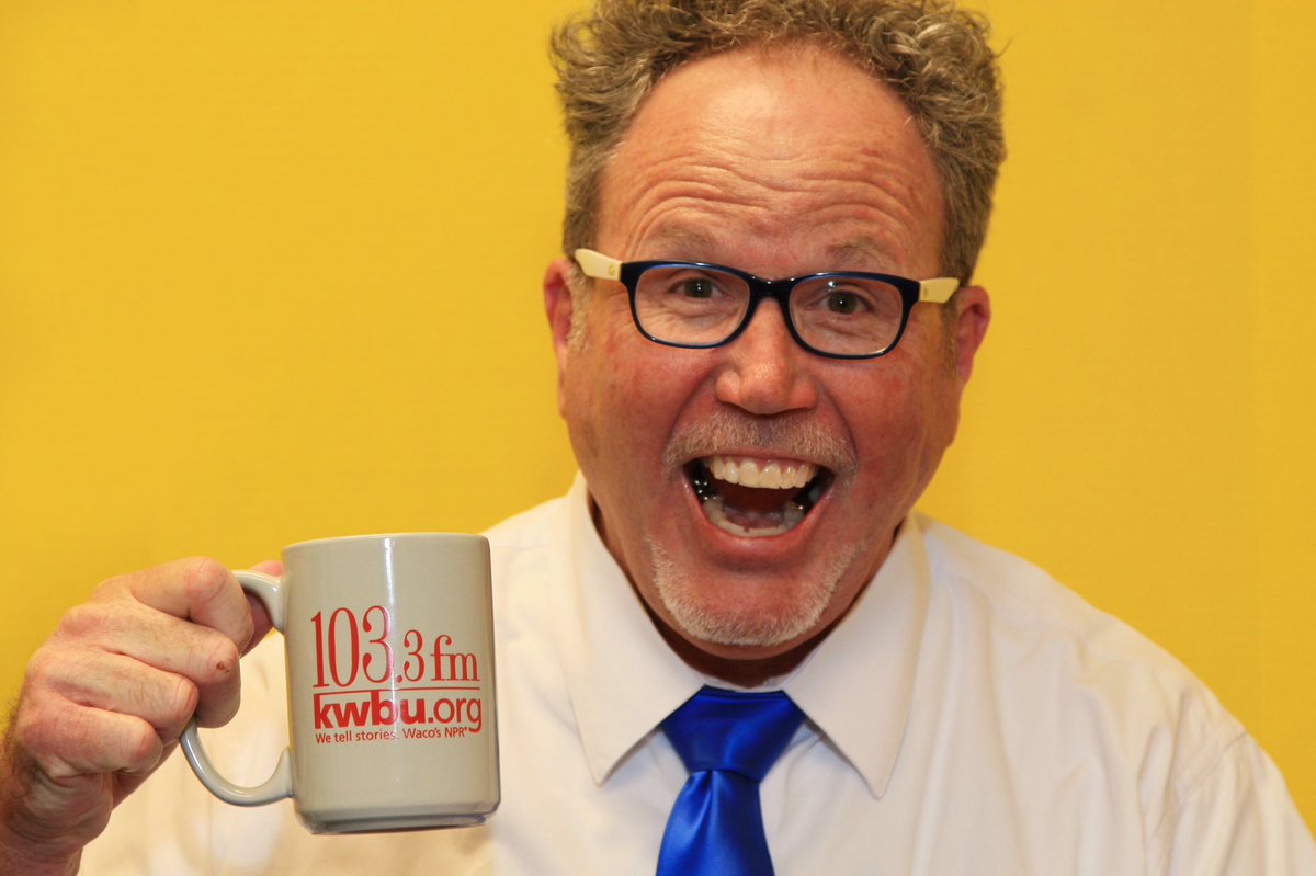 KWBU's tweet photo. It's time for #MondayMugshot! Do you recognize this mug? It's Dave Ulman! #kwbu #npr #mondaymuggin https://t.co/D1wOYE1cmG