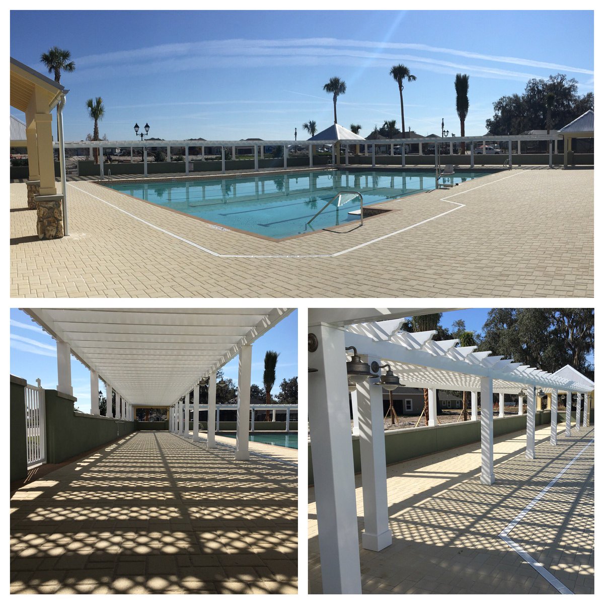 FinylSales's tweet photo. Spanish Moss Rec Center Rigid PVC Trellis fabricated &amp; installed by @FinylSales in Villages, FL https://t.co/vZYylXlFFR