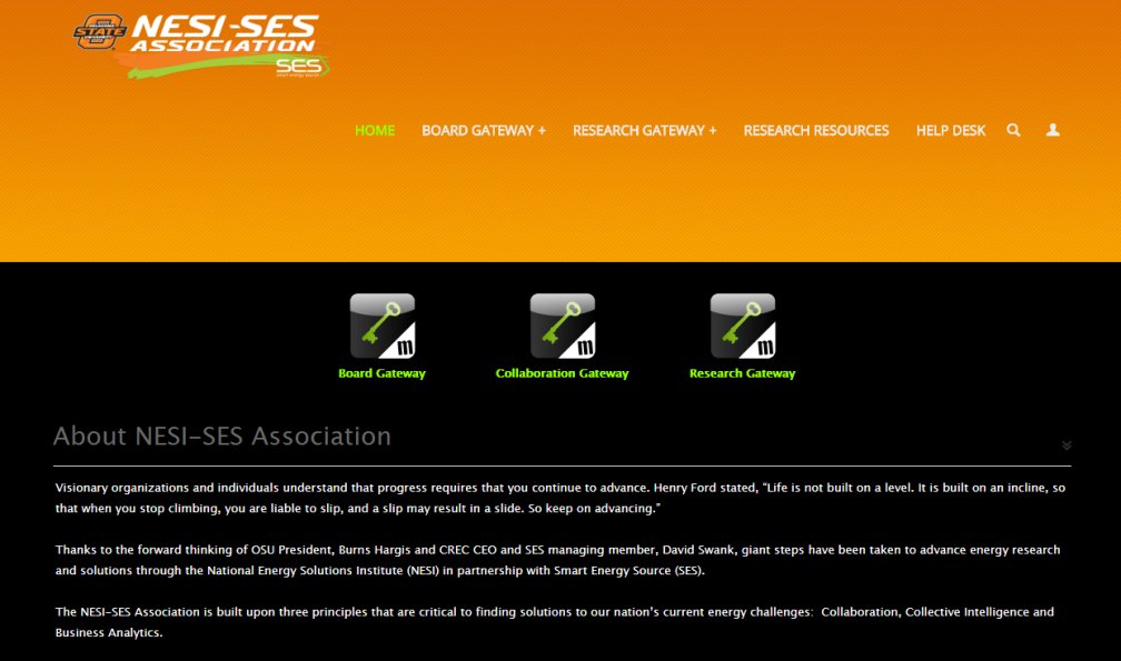 NESI-SES releases new research gateway for increased collaboration, collective intelligence and analytics.