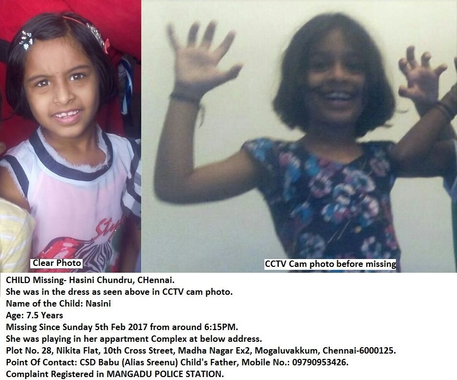 #ChildMissing in chennai 
@mafoikprajan @mkstalin @JAnbazhagan @nsitharaman @vikatan