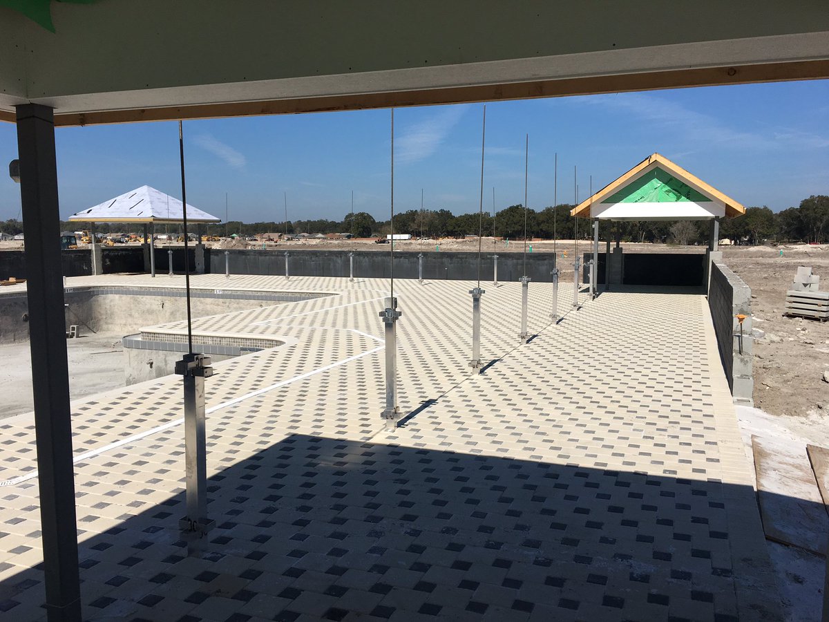 FinylSales's tweet photo. Post mounts are installed awaiting another Rigid PVC Pool Trellis at Blue Heron in Villages, FL by @FinylSales https://t.co/jniFIVmOiP
