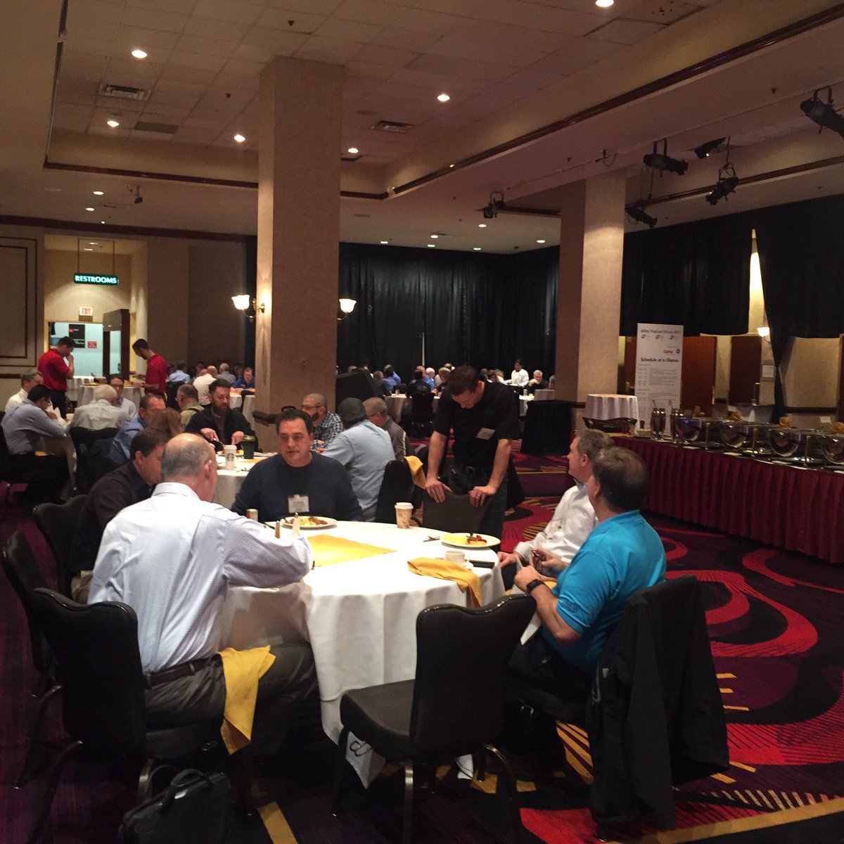 karnel44's tweet photo. @UTCNow UTF opens with a networking breakfast sponsored by GE. https://t.co/DldBW5ZLGK