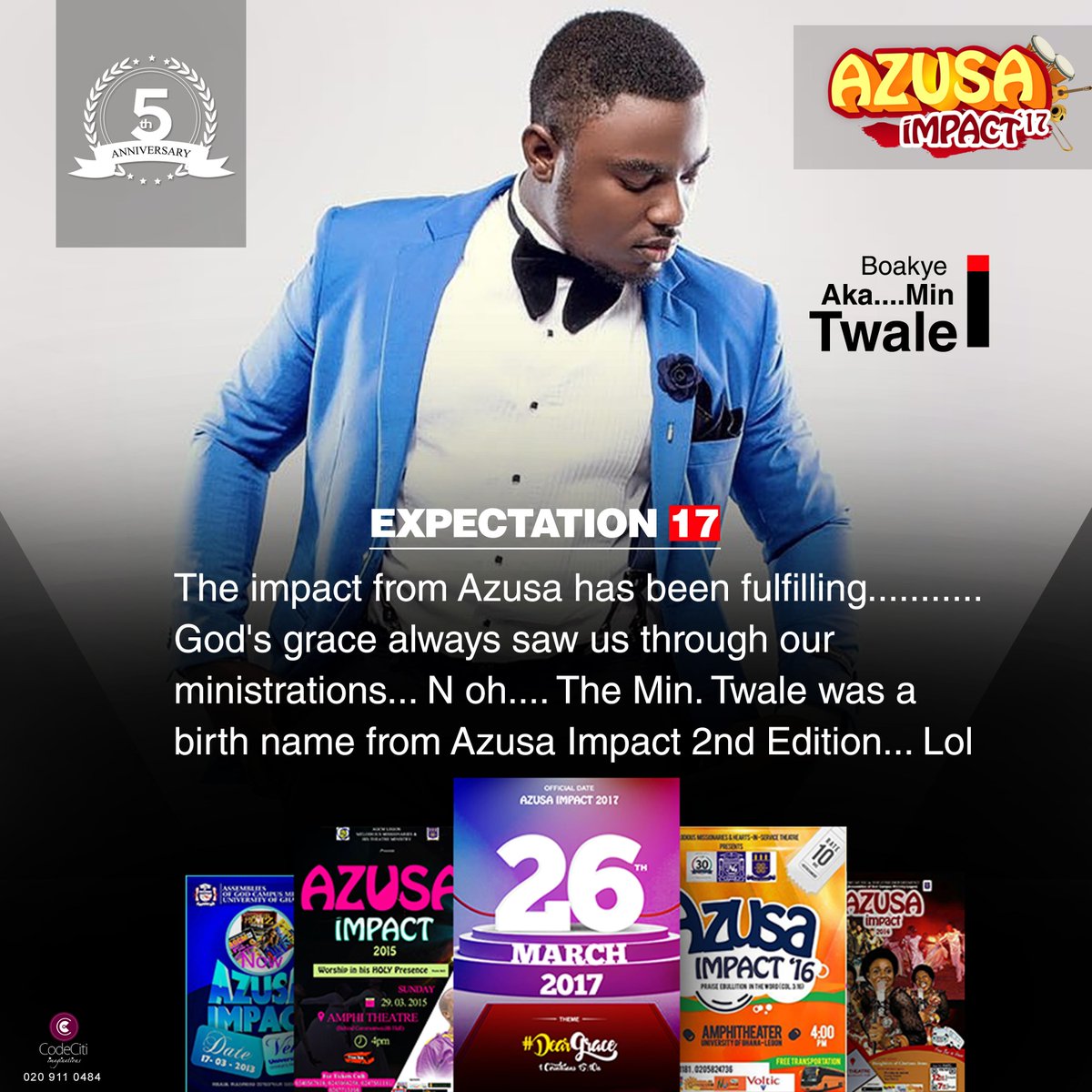 Citi_hype's tweet photo. #CitiHype
AZUSA IMPACT 17
Alumni Expectations #1
#DearGrace
26.03.2017
@agcm_legon 
@niilante_mills 
@azusaimpact17 https://t.co/bPydFnfg5p