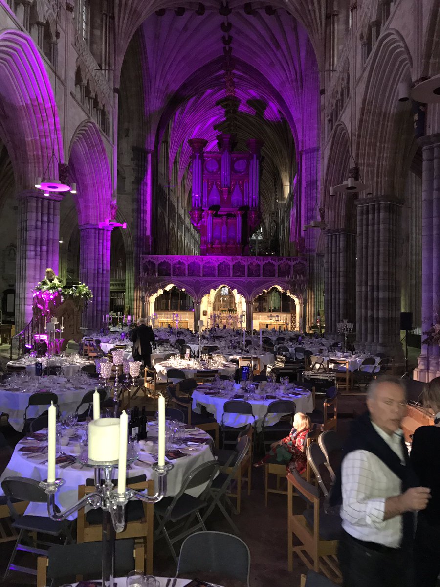 . <a href="/WestEventHire/">Western Event Hire</a> thank you guys for adding to the beautiful <a href="/ExeterCathedral/">ExeterCathedral</a> for the gala dinner. What a venue !!