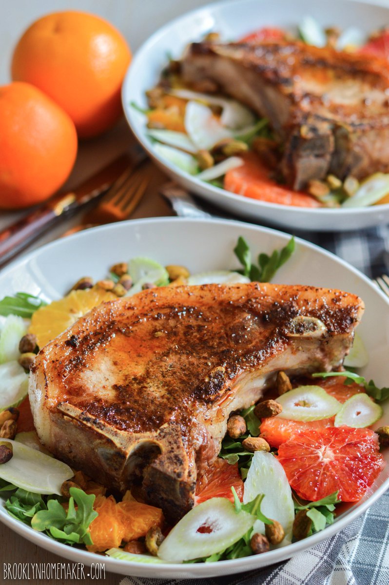 BKHomemaker's tweet image. wp.me/p43qft-1XD This bright and flavorful winter citrus salad w spiced pork chops is sure to cure your winter doldrums!