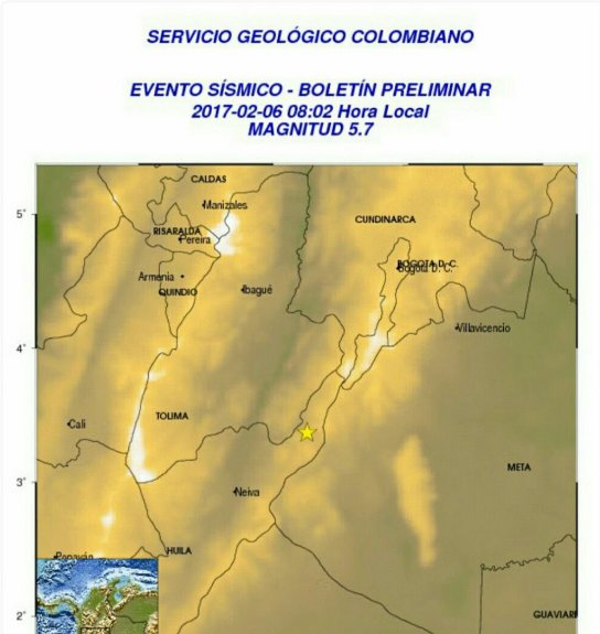 BluRadioCo's tweet photo. #Ampliación Fuerte sismo de magnitud 5,7 se sintió en varias regiones del país https://t.co/N52OO2Lx7B https://t.co/blXZLhwTtq