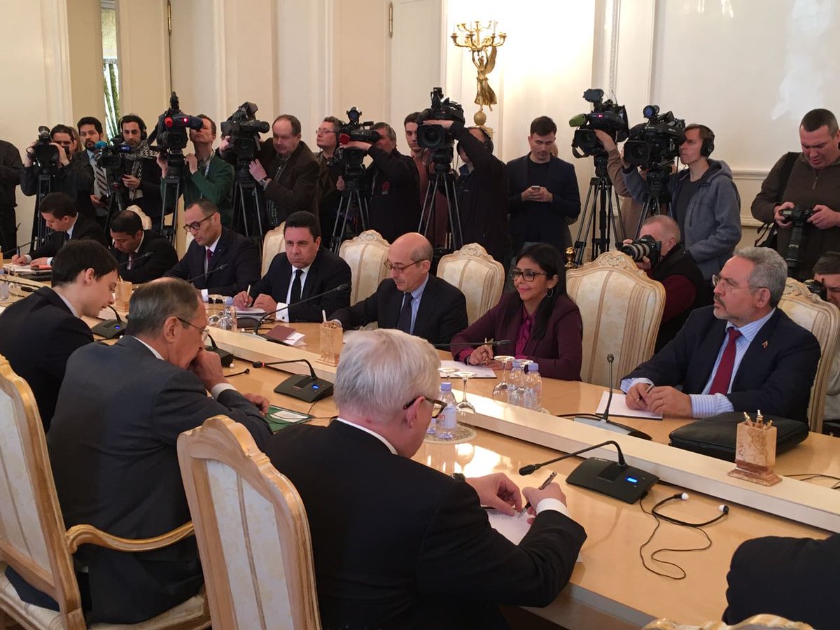 delcyrodriguezv's tweet photo. Sostuvimos fructífero encuentro con el Canciller de la Federación de Rusia, Serguéi Lavrov, donde revisamos extensamente asuntos bilaterales https://t.co/pED0aDCTUl