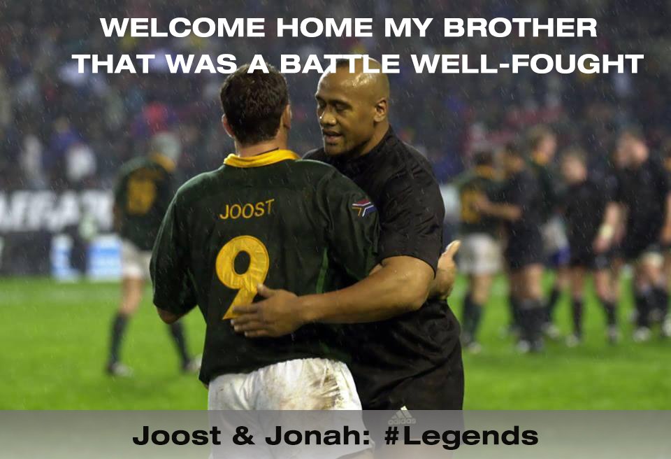 RBS_Insurance's tweet photo. #ripjoost #legends @SARugbyChick @toksvdl 2 legends of the game, #gone2soon. To family and friends, deepest condolences. https://t.co/qJaccccD3Q