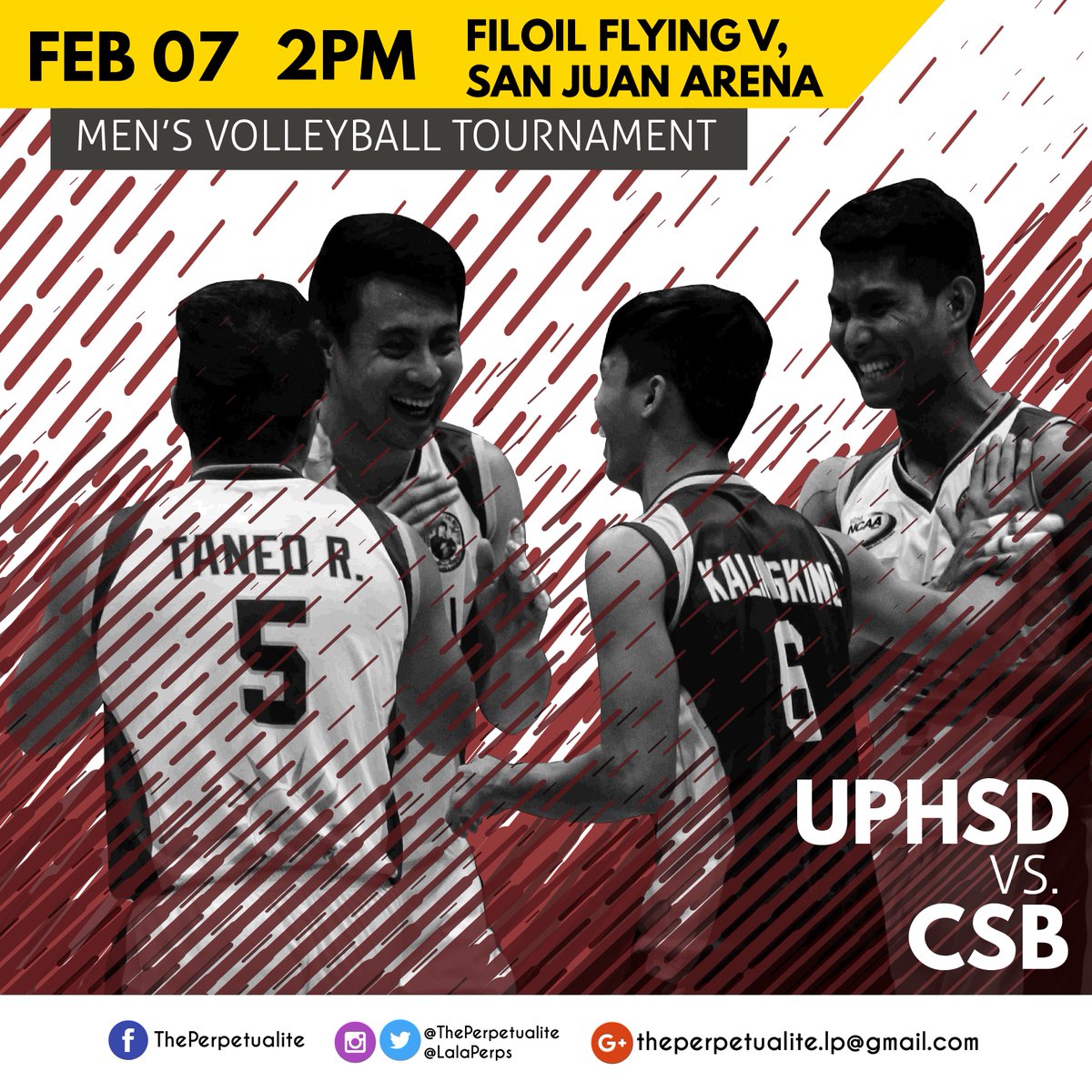 thePERPETUALITE's tweet photo. #TPerpsUpdate: PERPETUAL ALTAS vs CSB BLAZERS
Catch their game live at ABS-CBN Sports &amp; Action, Channel 23, tomorrow, February 7 at 2PM. https://t.co/sg1X869Phz
