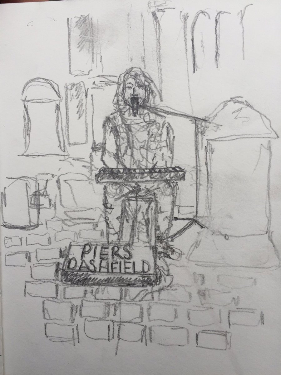 therosieness's tweet photo. Did a bit of busking drawing of @piersydash today ! https://t.co/eTs7WNwipr