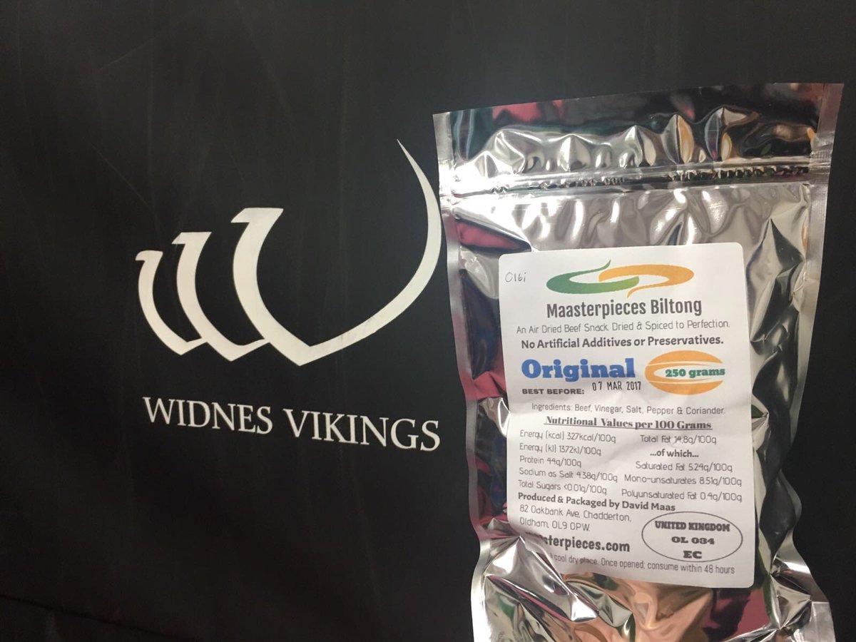 WidnesRL's tweet photo. A hue thank you to @MaasterBiltong for helping the players prepare this week for their first Betfred @SuperLeague game of 2017. https://t.co/neXEs83yje