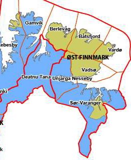 VarangerKraft's tweet photo. Gratulasjoner til våre eiere, kunder og brukere på Samefolkets dag. Kartet viser områder i øst Finnmark som defineres som samisk iflg SSB. https://t.co/phDBPrDY0w