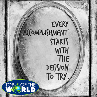 TopWorldDist's tweet image. Every accomplishment starts with the decision to try. #motivationalmonday #toploss