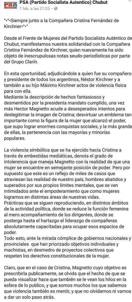 PSA CHUBUT tweet media