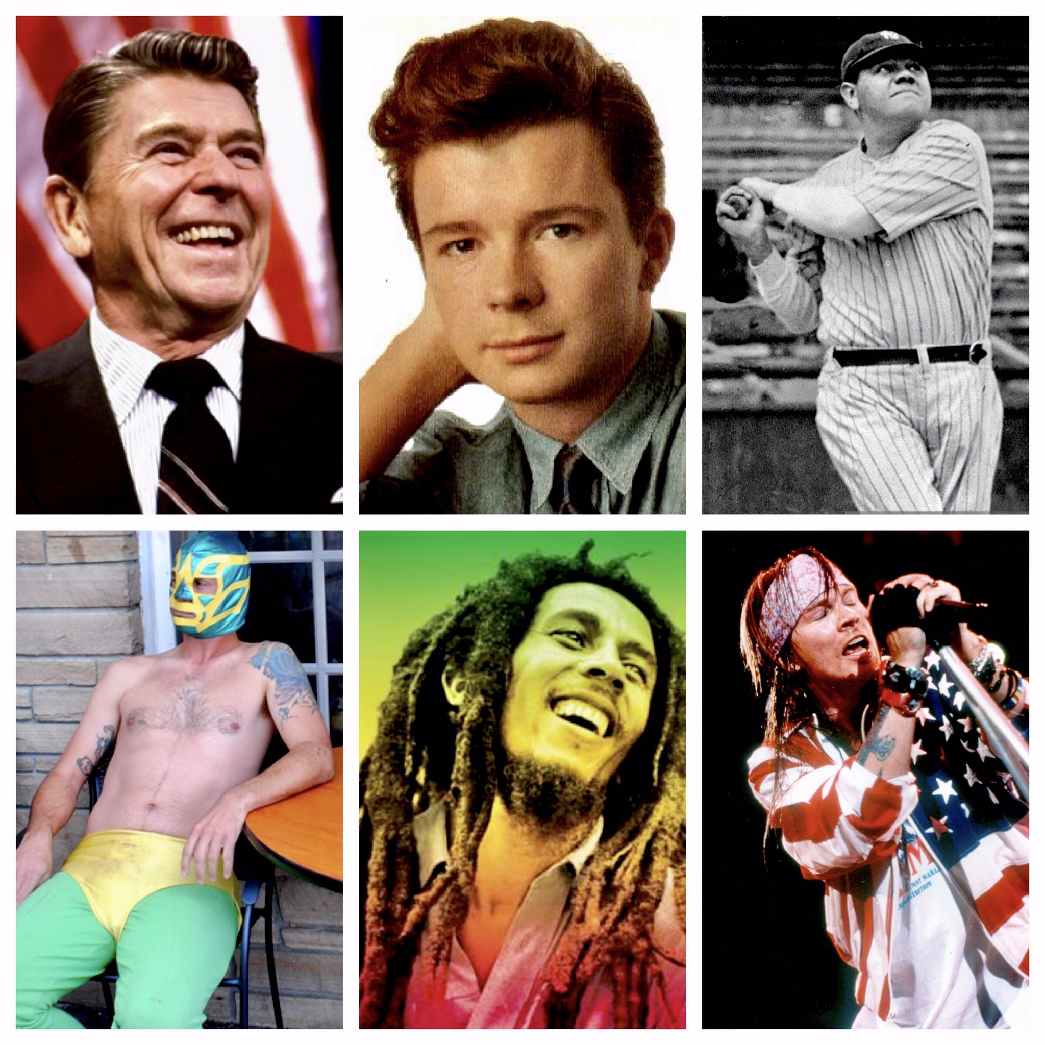 HAPPY BIRTHDAY Ronald Reagan, Rick Astley, Babe Ruth, Axl Rose, Bob Marley and...El Vortex! 