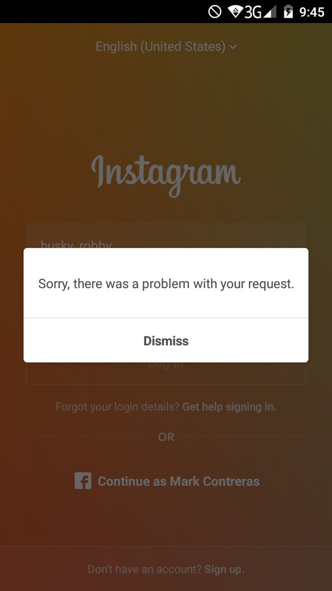 PeculiarMark's tweet photo. Hello @instagram I would like to ask for some help, apparently this shows on my Instagram app, when I try to log in this shows https://t.co/1LQy2QjKDU
