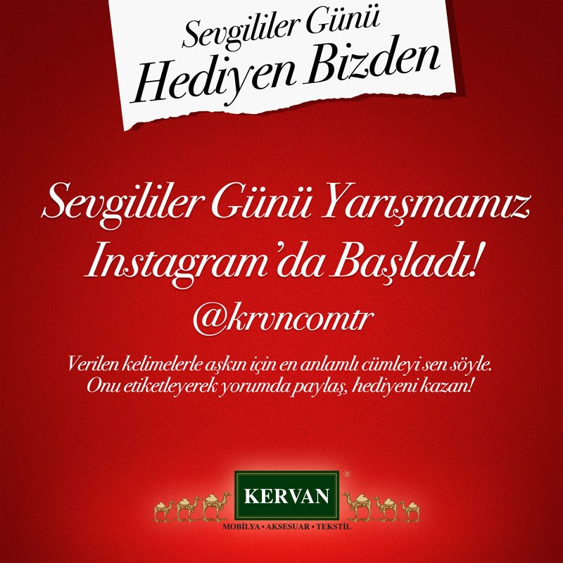 krvncomtr's tweet photo. Sevgililer günü hediyen bizden! İnstagram'da yarışma başladı! https://t.co/YW6sUuKQ3O https://t.co/ww30CSAA8A