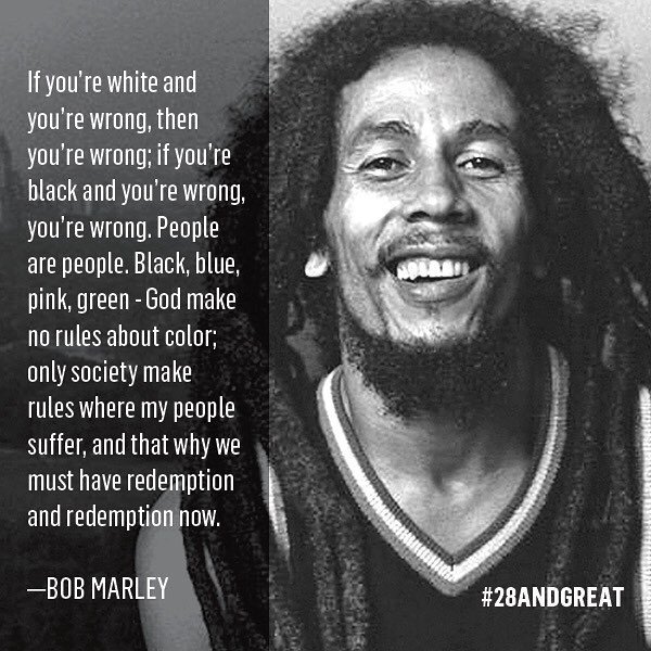 Happy birthday Bob Marley!   