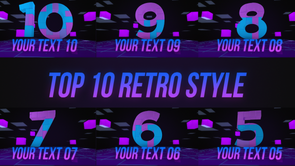 AEtemplate's tweet photo. Download #Videohive #EnvatoMarket Retro Wave Top 10 (3D, Object) After Effects Templates f… https://t.co/GCusfmSlTo https://t.co/7YNHrsm0fH