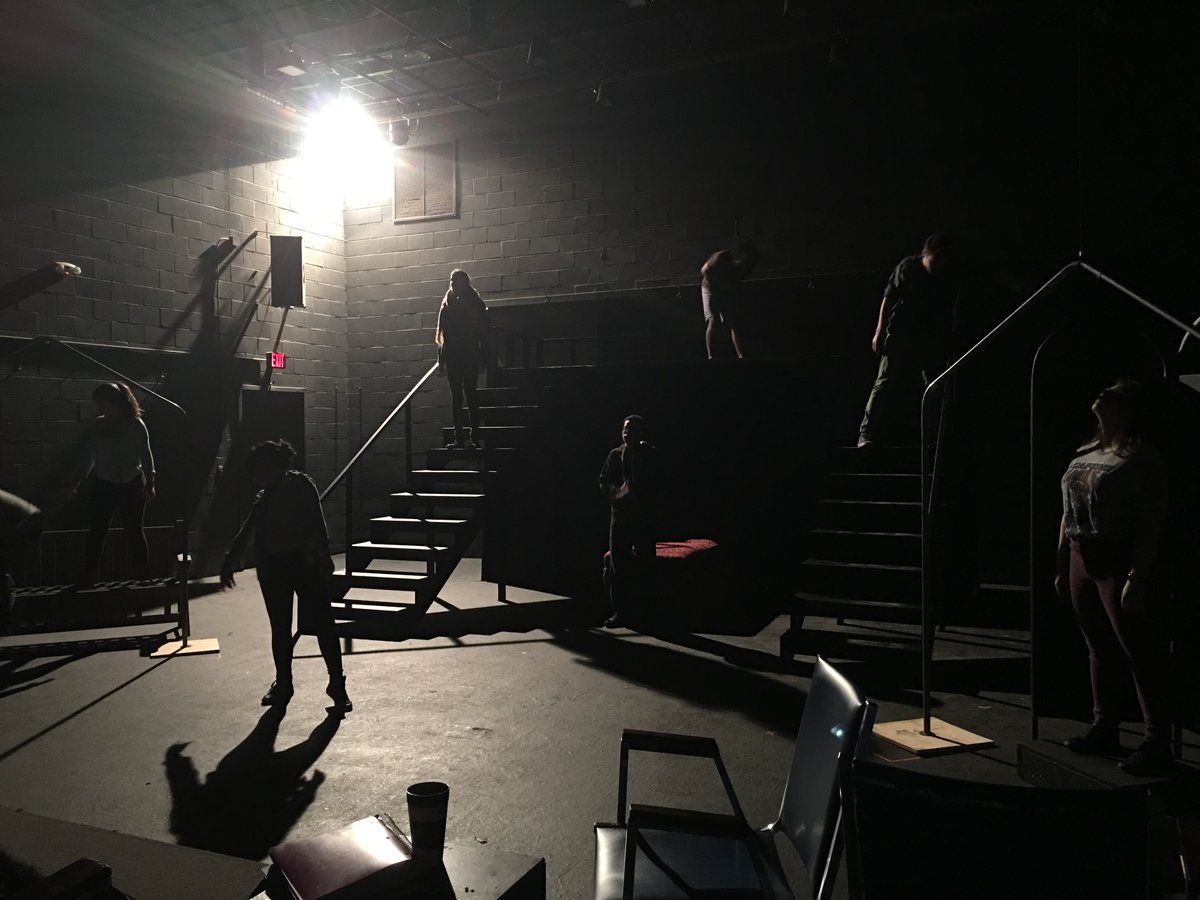 COWTheatre's tweet photo. Rehearsals are well under way for Tashi's Senior IS piece, Funnyhouse of a Negro by Adrienne Kennedy! The show is 7:30pm, Feb. 17th &amp; 18th! https://t.co/arLDAm5V9j