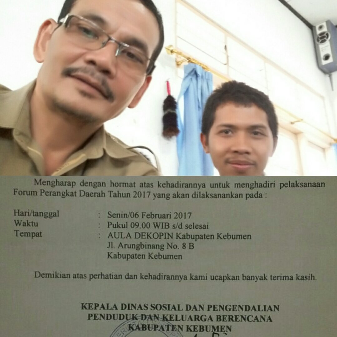 #Mengikuti Kegiatan Forum Perangkat Daerah di Dinas Sosial dan Pengendalian Penduduk dan Keluarga Berencana Kab. Kebumen Senin 6/2/17