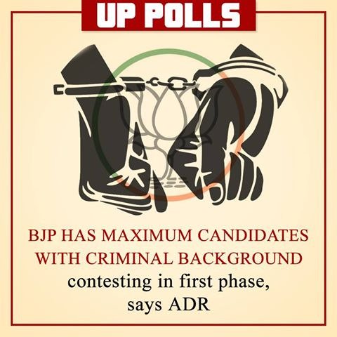 Mkumar_INC's tweet photo. RT WithCongress "RT WithCongressCG: BJP has given maximum tickets to people with criminal background 

#SaveUPfrom… https://t.co/FYXMNQjqMm"