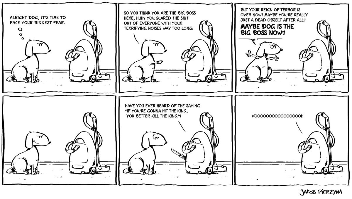 ItsHerrJakob's tweet photo. I'm fully into #comicstrip #illustrations now. So here is another one. With a #dog I hope you enjoy it https://t.co/fM0oTzKLOV