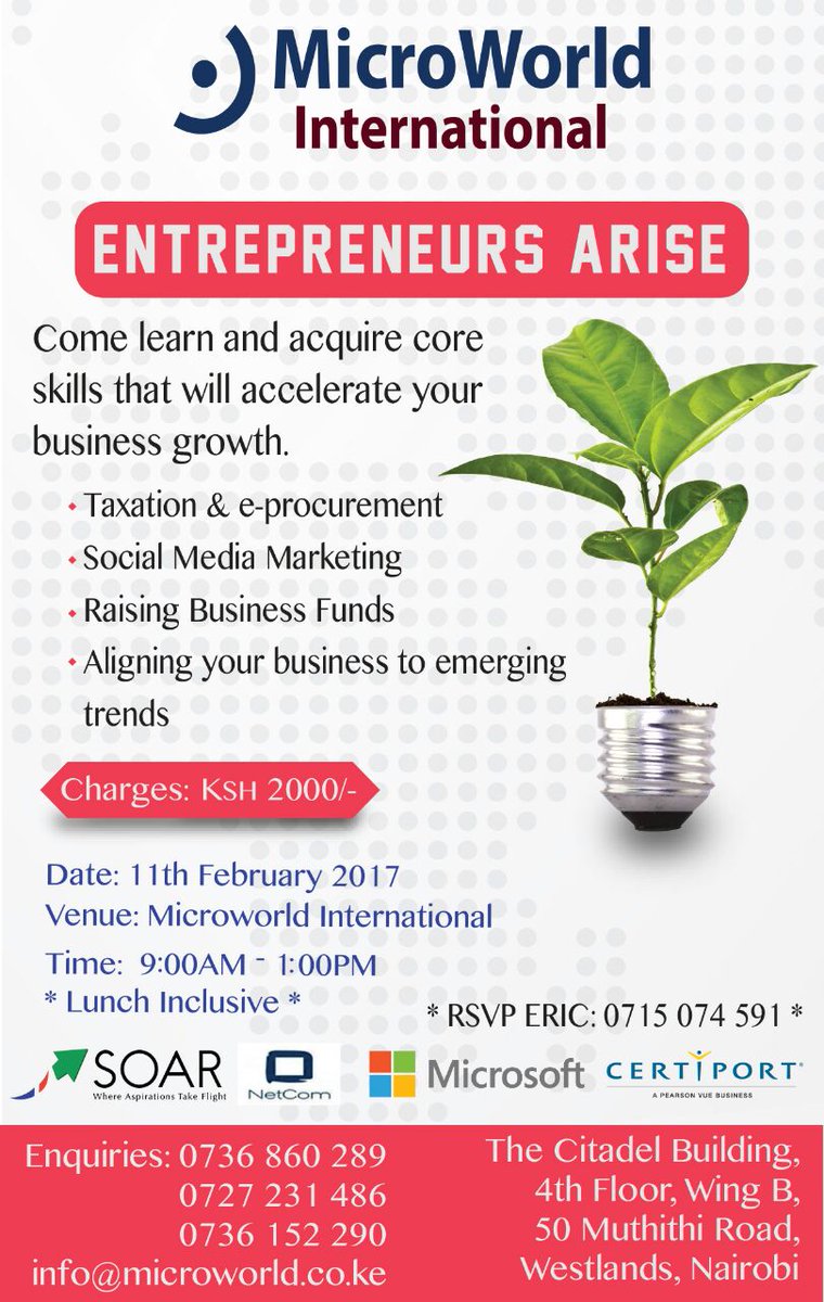 rwkinyanjui's tweet photo. Register for a course that will grow your business https://t.co/dUhKD68Lhb