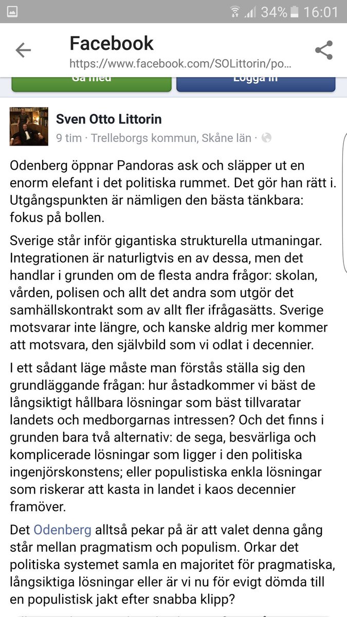 Jonas_Gardell's tweet image. Förre moderate arbetsmarknadsministern formulerar utmärkt problemet.