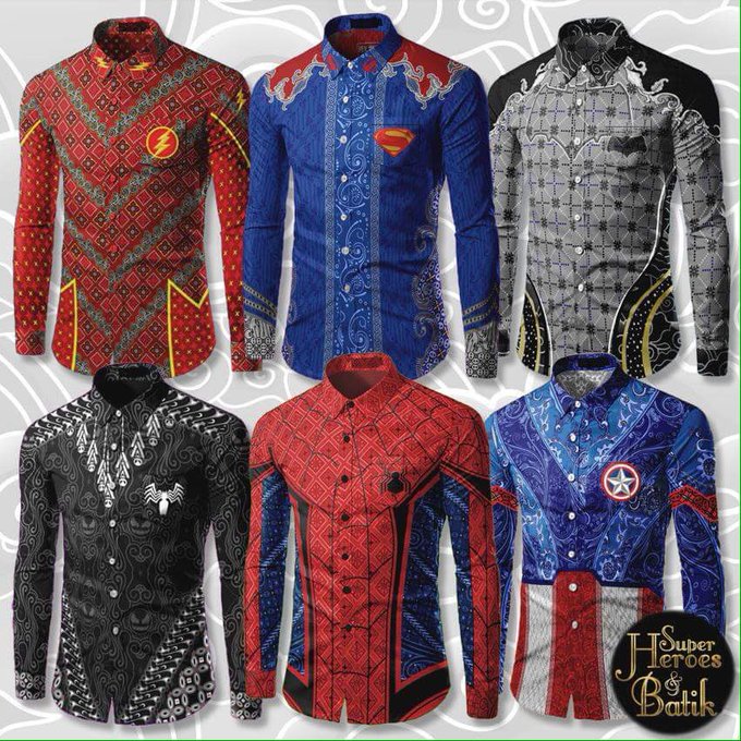Tren Olshop Terbaru Batik Superhero Dibanding Batik Klub Bola