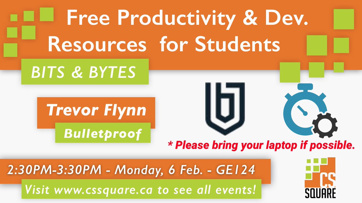 cssquare_unb's tweet photo. COME OUT TO BITS &amp; BYTES TODAY! https://t.co/7DHtTNtC5c