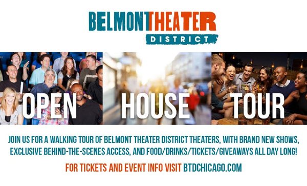 ChicagoPlays's tweet photo. Celebrate #CTW17 in the @BelmontThtrDist on Monday 2/13! Food & drinks, show excerpts, backstage tours, +more. RSVP: https://t.co/YnIRCoQY7N https://t.co/O03WjPBzj4