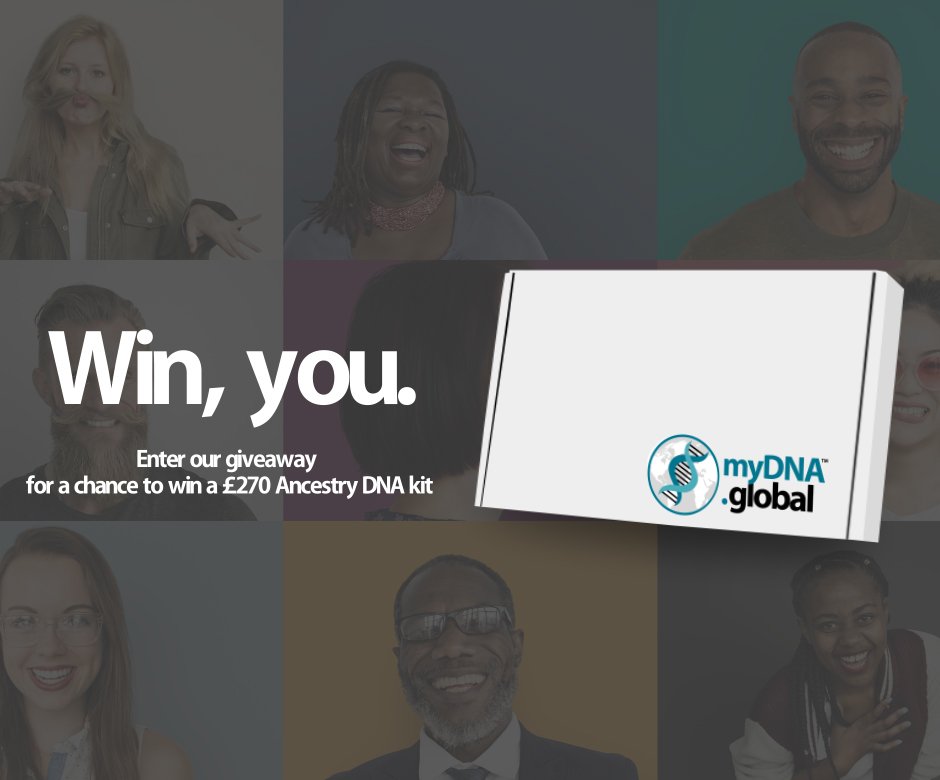 myDNAglobal's tweet photo. a £270 #Ancestry #DNA kit #giveaway is the #mondaymotivation you need! RT &amp; follow for your chance to #win! https://t.co/rg8nqyoJGd
