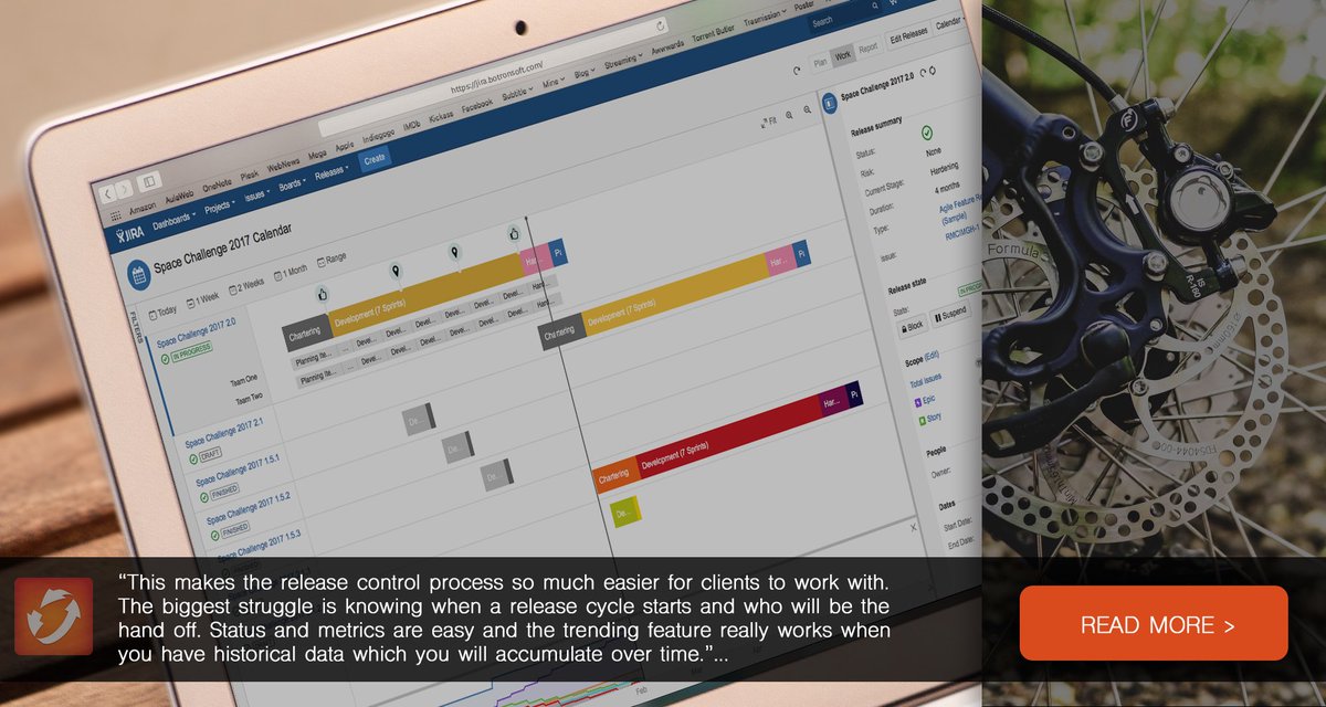 Botronsoft's tweet photo. 4 stars for #CycleControl! The first #Agile Release and Program Management Solution, built natively on #JIRA!
https://t.co/N4SkTr3TZJ https://t.co/NSc6efdsaF