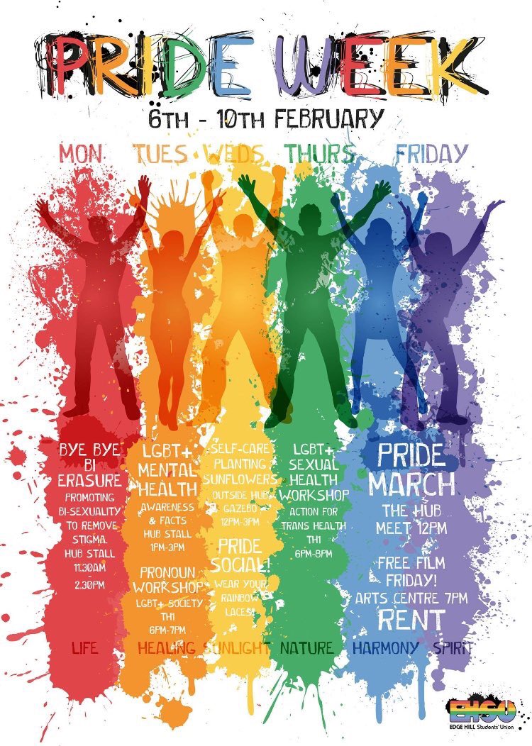 EH_Womens's tweet photo. Check out our EHSU Pride Week agenda! #EHSUpride #LGBTHM17 https://t.co/enswt5Ikbo
