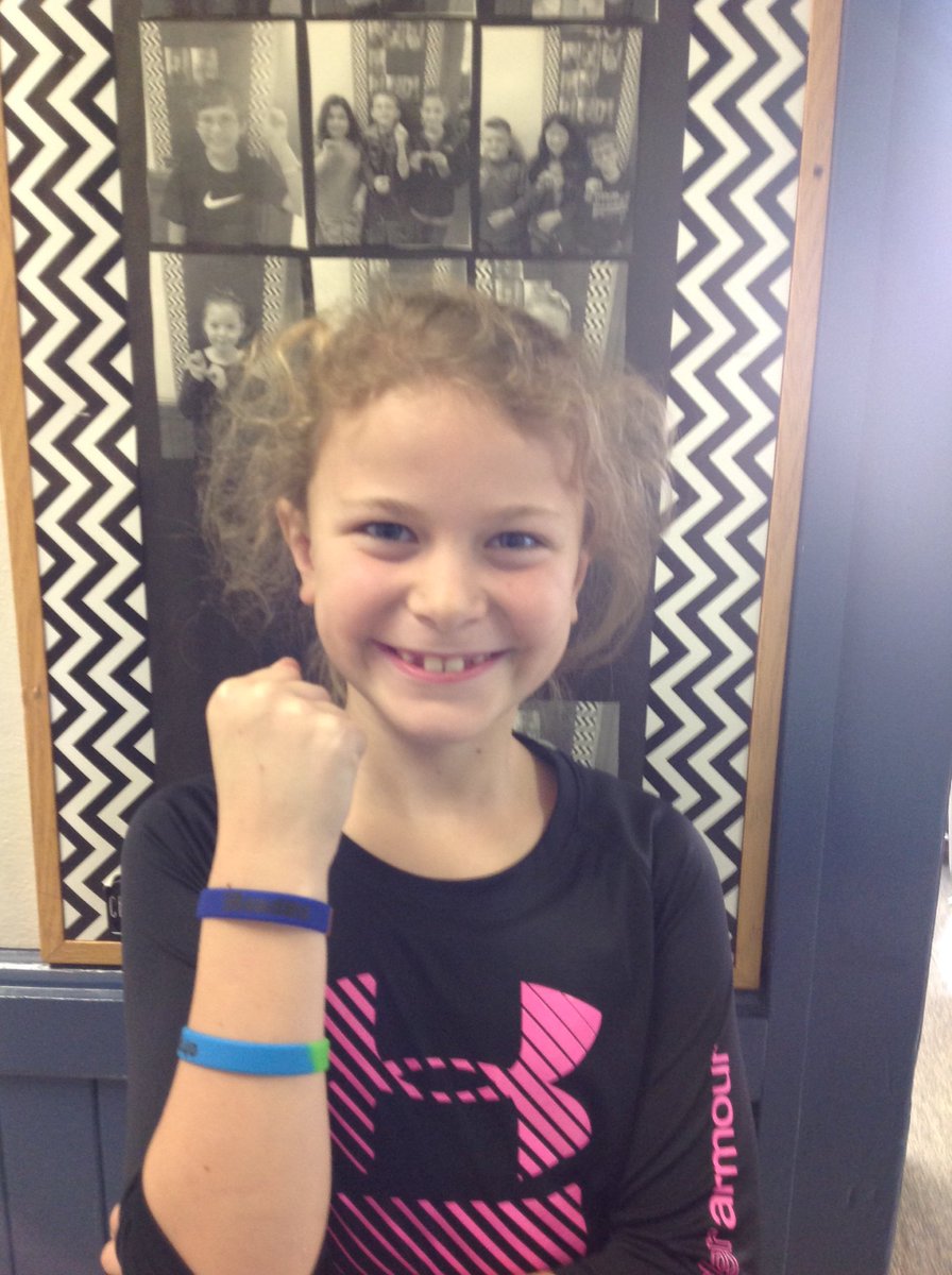 So proud of this girl for earning her iRead 80 bracelet today!!! #RSSreads #Achieve3000