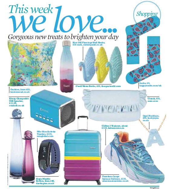 Loving the @reichelt_uk electric blue König Chargeable USB Speaker in this weekend's @DailyStarSunday @Dom_Ayling ... is it summer yet?!