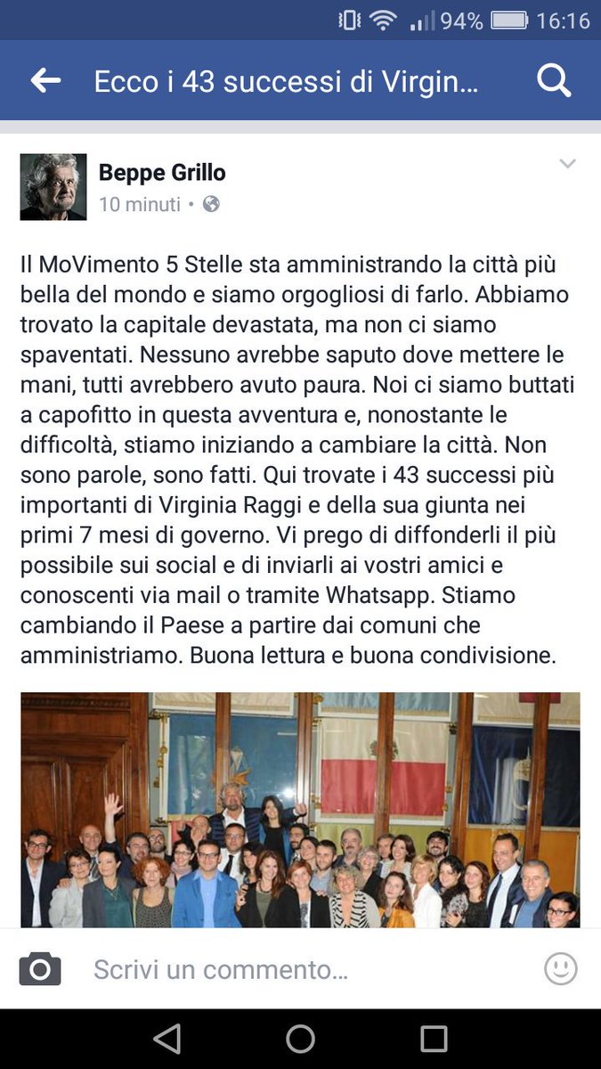 mister_ricci's tweet photo. #M5S #Marra #PolizzaDiScambio #VirginiaRaggi https://t.co/FIoR6rPjUZ